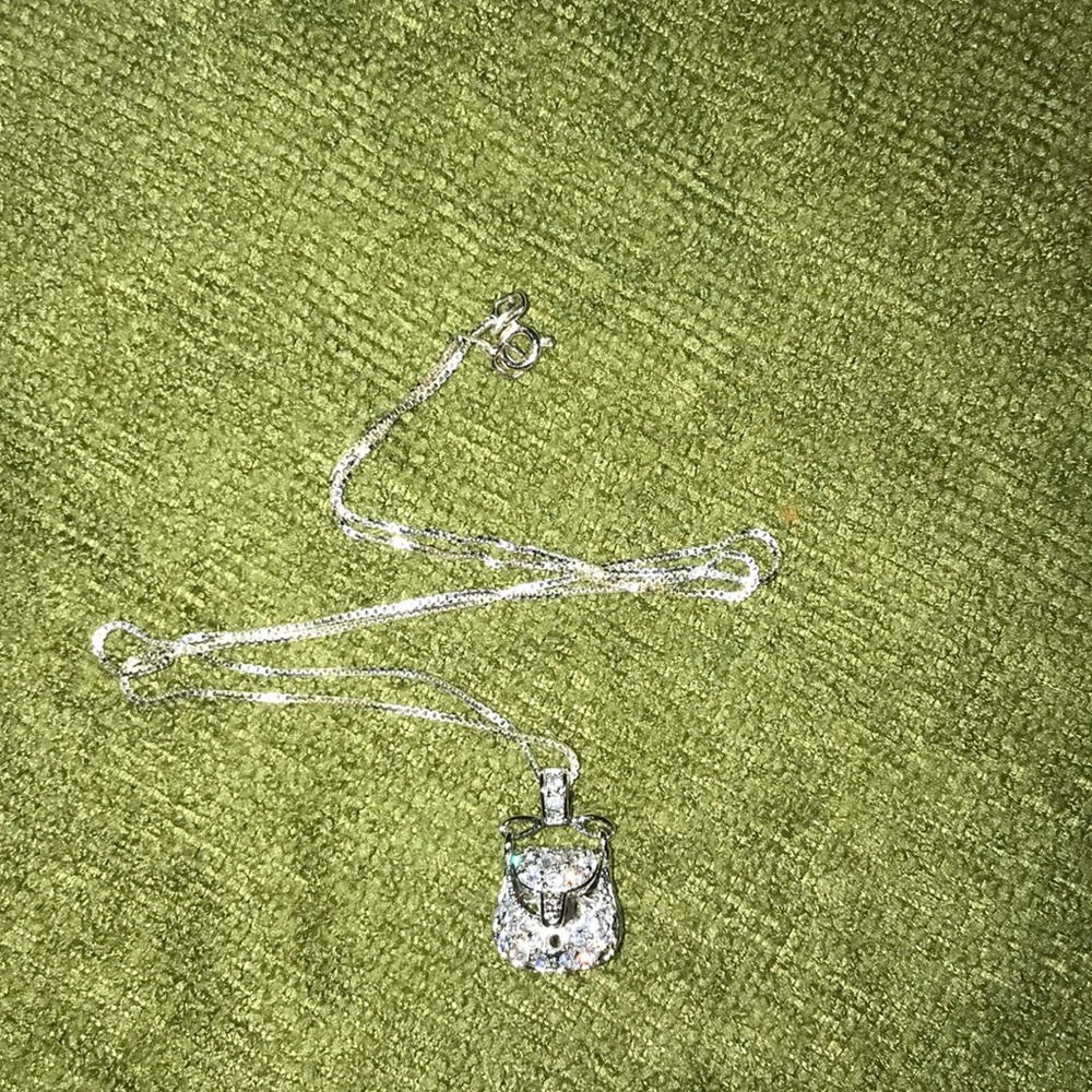 Purse charm w/necklace